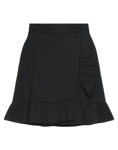 REDValentino Mini skirt Black 72% Polyester, 26% Viscose, 2% Elastane
