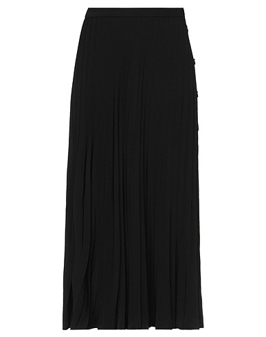 SEVENTY VENEZIA Midi skirt Black 100% Polyester
