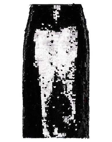 JIJIL Midi skirt Black 100% Polyester, Acetate, PBT - Polybutylene terephthalate