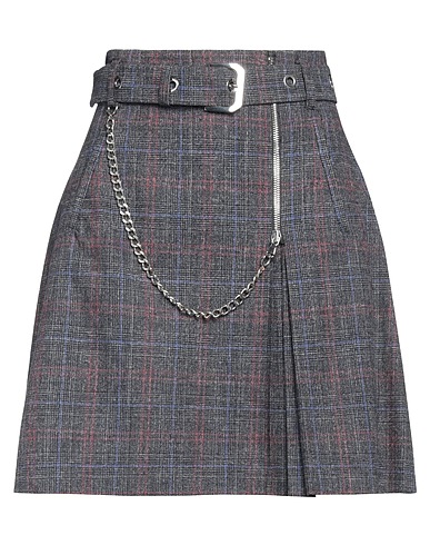ALBERTA FERRETTI Mini skirt Black 50% Cotton, 38% Virgin Wool, 12% Polyamide