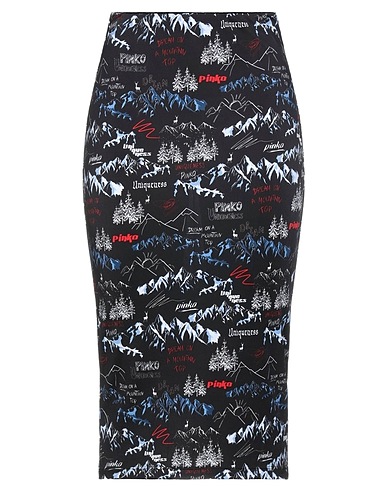 PINKO UNIQUENESS Gonna midi Nero 100% Viscosa