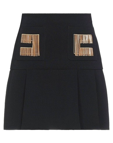 ELISABETTA FRANCHI Mini skirt Black 96% Polyester, 4% Elastane