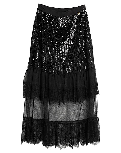 TWINSET Long skirt Black 100% Polyester