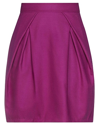 ALBERTA FERRETTI Mini skirt Mauve 98% Virgin Wool, 2% Elastane