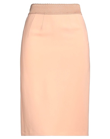 ELISABETTA FRANCHI Midi skirt Salmon pink 97% Viscose, 3% Elastane