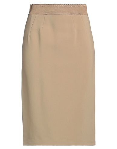 ELISABETTA FRANCHI Gonna midi Beige 97% Viscosa, 3% Elastan