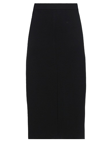 LIVIANA CONTI Midi skirt Black 68% Viscose, 27% Polyamide, 5% Elastane
