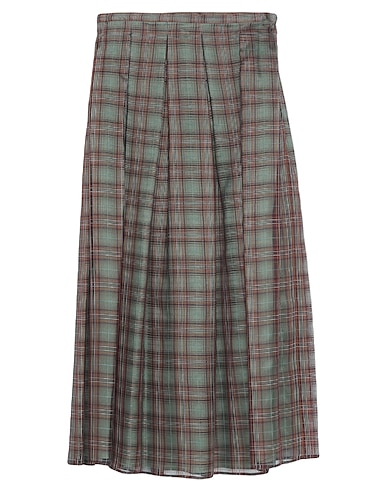 ASPESI Midi skirt Military green 71% Cotton, 29% Silk