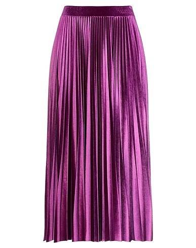 VALENTINO GARAVANI Midi skirt Purple 94% Polyester, 6% Elastane