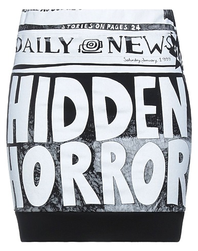 JEREMY SCOTT Mini skirt Black 100% Cotton