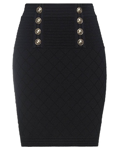 BALMAIN Mini skirt Black 83% Viscose, 17% Polyester