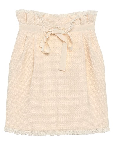 ALBERTA FERRETTI Mini skirt White 42% Cotton, 34% Acrylic, 21% Polyester, 3% Polyamide