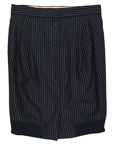 CHLOÉ Gonna midi Blu notte 100% Lana Vergine, Viscosa, Poliammide, Elastan