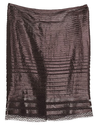 TOM FORD Mini skirt Dark brown 100% Polyester, Viscose