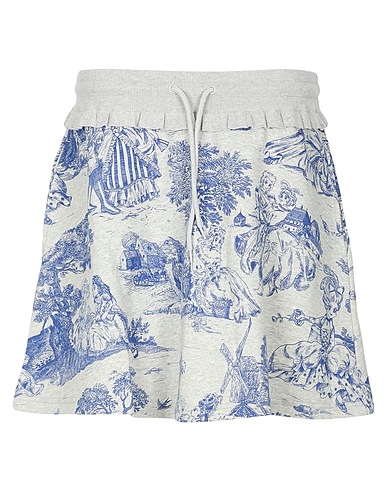 MOSCHINO Minigonna COUTURE Grigio 100% Cotone