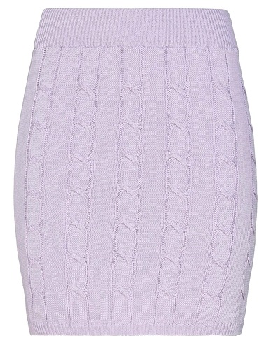 VICOLO Mini skirt Lilac 50% Cotton, 50% Acrylic