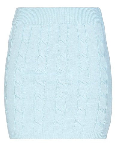 VICOLO Minigonna Celeste 50% Cotone, 50% Acrilico