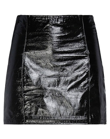 BLUMARINE Mini skirt Black Ovine leather