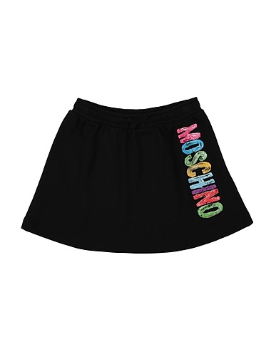 MOSCHINO TEEN Gonna Nero 100% Cotone