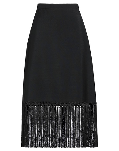 BURBERRY Midi skirt Black 60% Mohair wool, 40% Virgin Wool