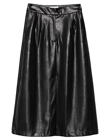 WEILI ZHENG Midi skirt Black 100% Polyurethane