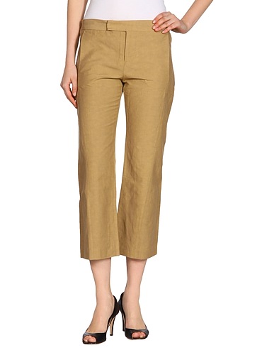 MARNI Casual trouser Khaki 40% Polyamide, 36% Cotton, 24% Linen