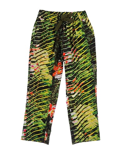 KENZO KIDS Casual trouser Military green 100% Cotton