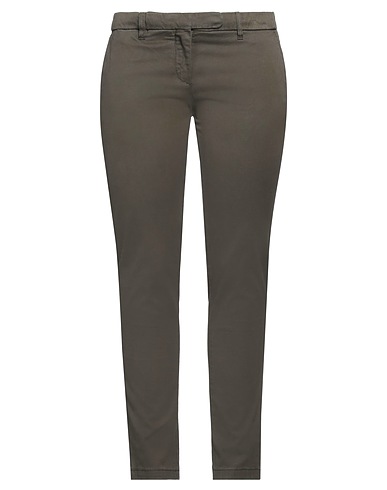 NOVEMB3R Casual trouser Military green 97% Cotton, 3% Elastane