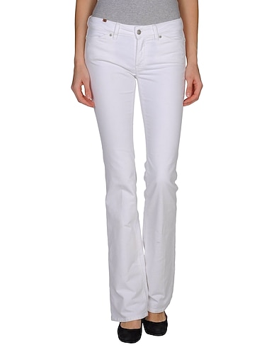 ATELIER NOTIFY Casual trouser White 99% Cotton, 1% Elastane