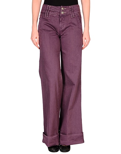 JACOB COHЁN Casual pants Plum 95% Cotton, 4% Elastane, 1% Polyester