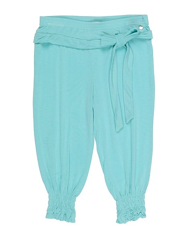 MICROBE by MISS GRANT Casual trouser Turquoise 95% Viscose, 5% Elastane