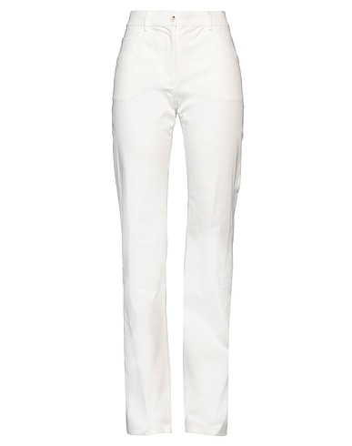 ALBERTA FERRETTI Casual trouser White 64% Rayon, 33% Acetate, 3% Other Fibres