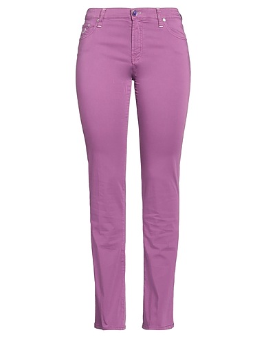 JACOB COHЁN Casual trouser Mauve 97% Cotton, 3% Elastane