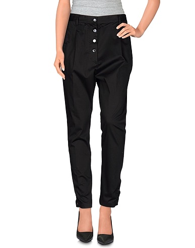 GRIFONI Casual trouser Black 97% Cotton, 3% Elastane