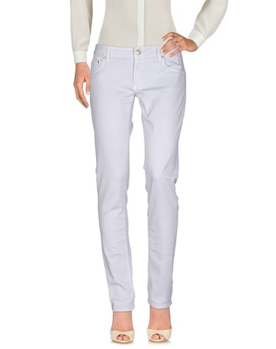 DONDUP Casual trouser Light grey 98% Cotton, 2% Elastane