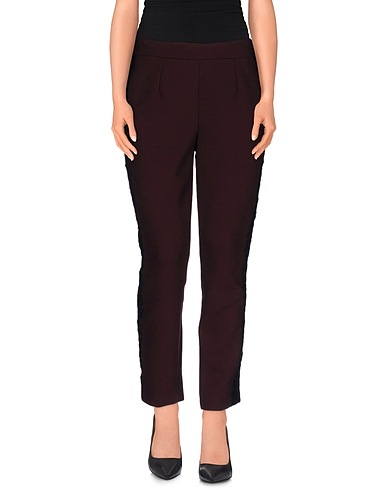 DOLCE&GABBANA Casual pants Burgundy 89% Virgin Wool, 10% Cotton, 1% Elastane