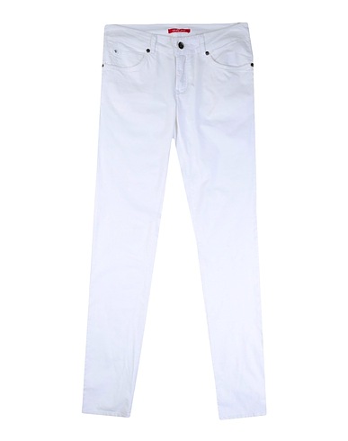 LIU •JO Casual trouser White 97% Cotton, 3% Elastane