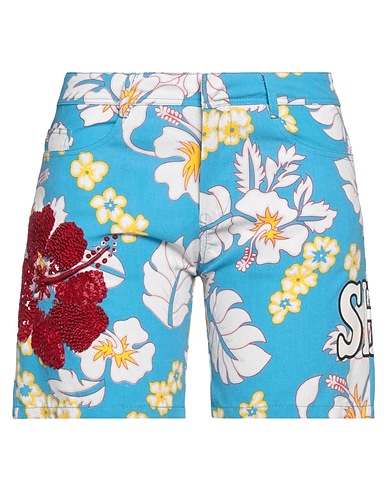 P.A.R.O.S.H. Shorts & Bermuda Azure 100% Cotton, PVC - Polyvinyl chloride