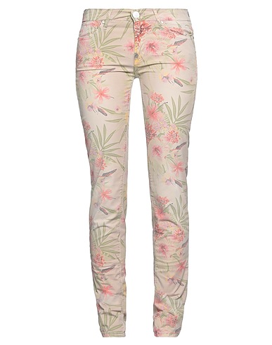 OAKS Casual trouser Beige 98% Cotton, 2% Elastane