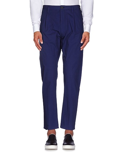 GRIFONI Casual trouser Midnight blue 100% Cotton