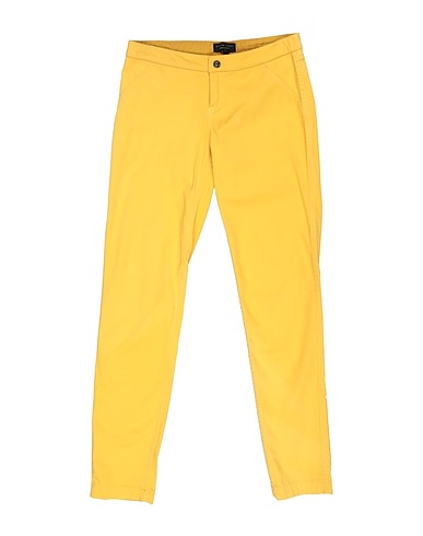 TWINSET Casual trouser Yellow 97% Cotton, 3% Elastane