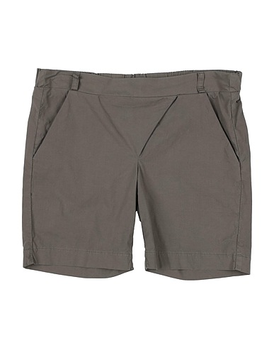 MANILA GRACE Shorts & Bermuda Grey 96% Cotton, 4% Elastane