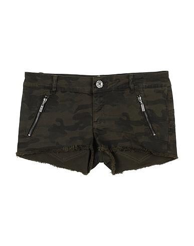 LIU •JO Shorts & Bermuda Military green 97% Cotton, 3% Elastane