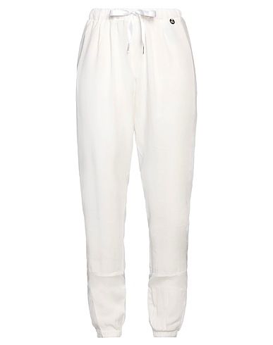 MET JEANS Casual trouser White 100% Lyocell, Viscose