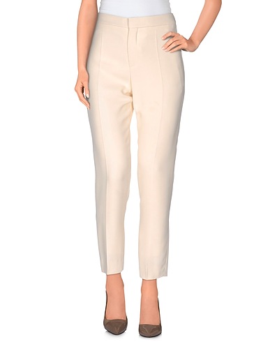 CHLOÉ Casual trouser Beige 57% Acetate, 43% Viscose