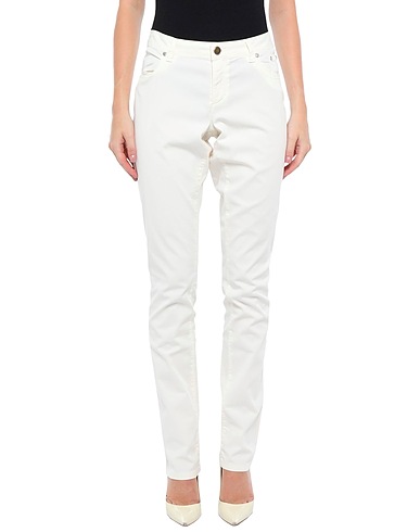 SIVIGLIA Casual trouser Ivory 97% Cotton, 3% Elastane