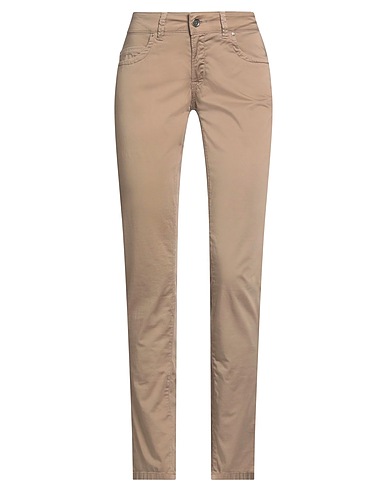 TRUSSARDI JEANS Casual trouser Khaki 98% Cotton, 2% Elastane