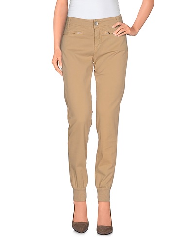 TWINSET Pantalón Beige 97% Algodón, 3% Elastán