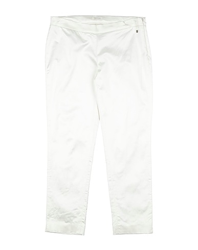 MISS GRANT Casual pants Ivory 55% Cotton, 41% Viscose, 4% Elastane