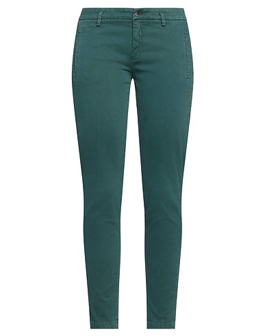 KAOS JEANS Casual trouser Deep teal 98% Cotton, 2% Lycra®